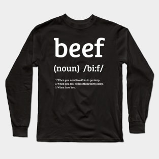 What's Beef? Original Aesthetic Tribute 〶 Long Sleeve T-Shirt